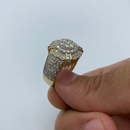 10K Divine Flower Diamond Ring