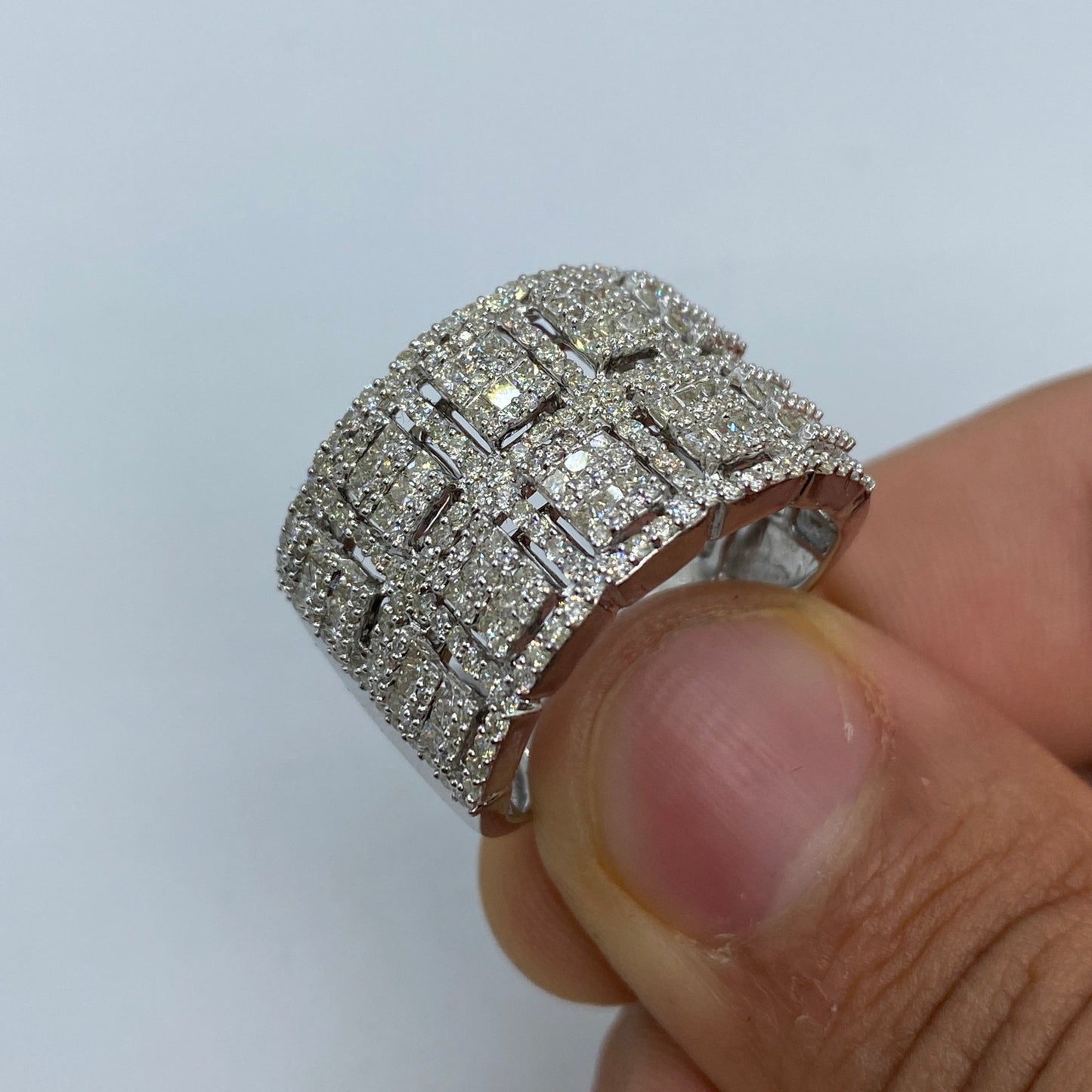14K French Dual Diamond Baguette Ring