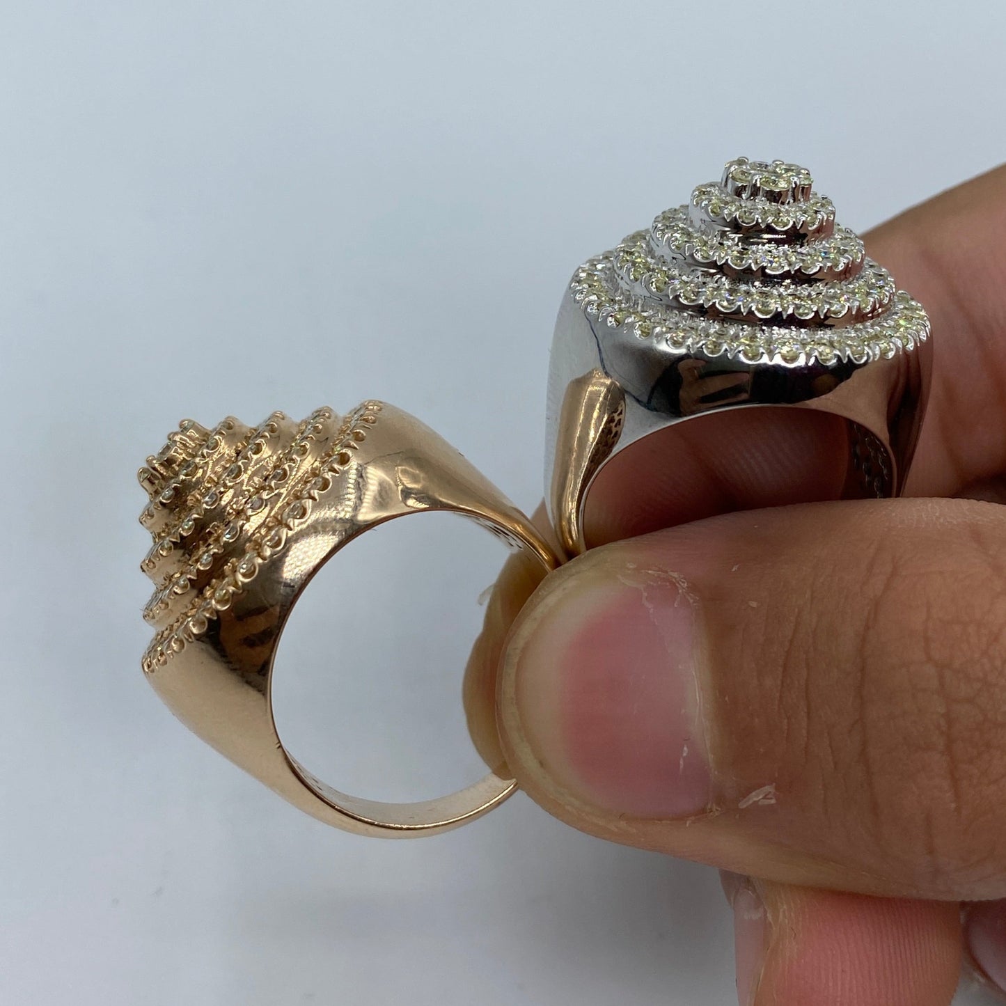 14K Cake Diamond Ring