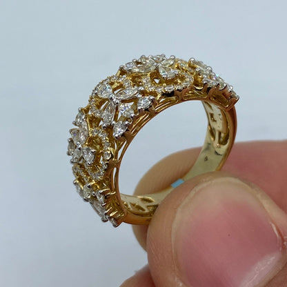 14K Angel Diamond Ring