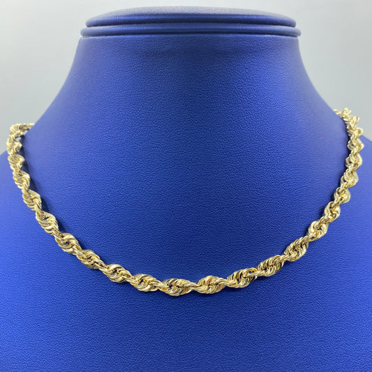 14K 5.6MM Rope Chain 16"