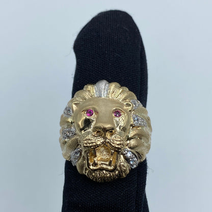 14k Lion Ring