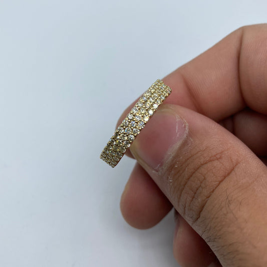 14K Iced-Out Diamond Band 1.2ct