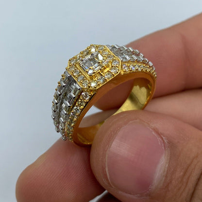 10K Champion Diamond Baguette Ring