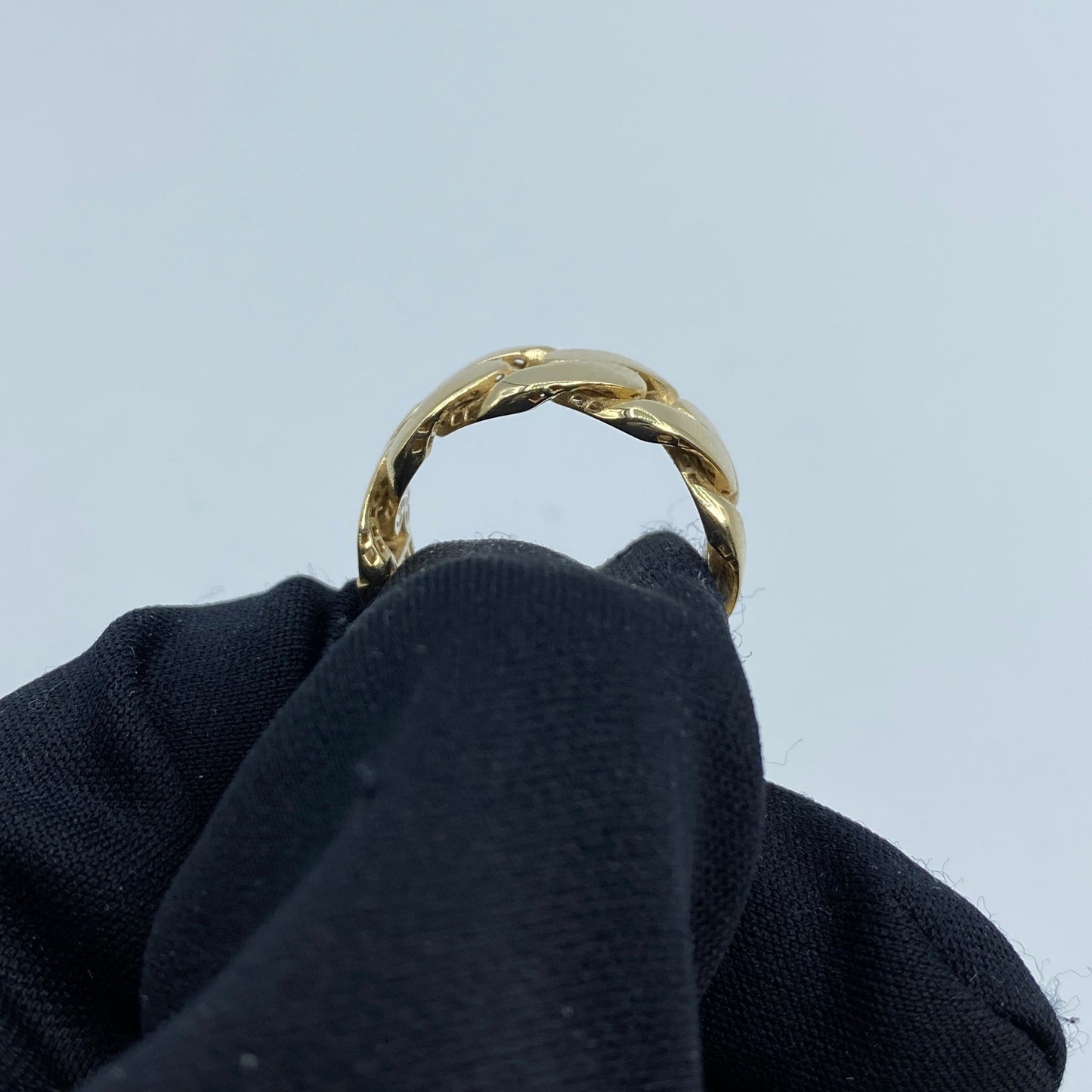 14K Gold 11MM Cuban Link Ring