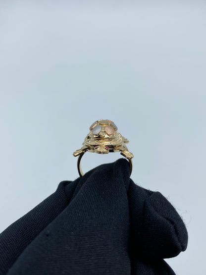 14k Turtle Ring