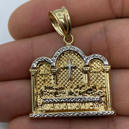 14K Last Supper Cathedral Pendant