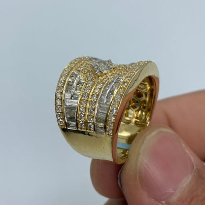 14K Champion Diamond Baguette Ring