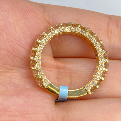 14K Tiara Pave Diamond Ring