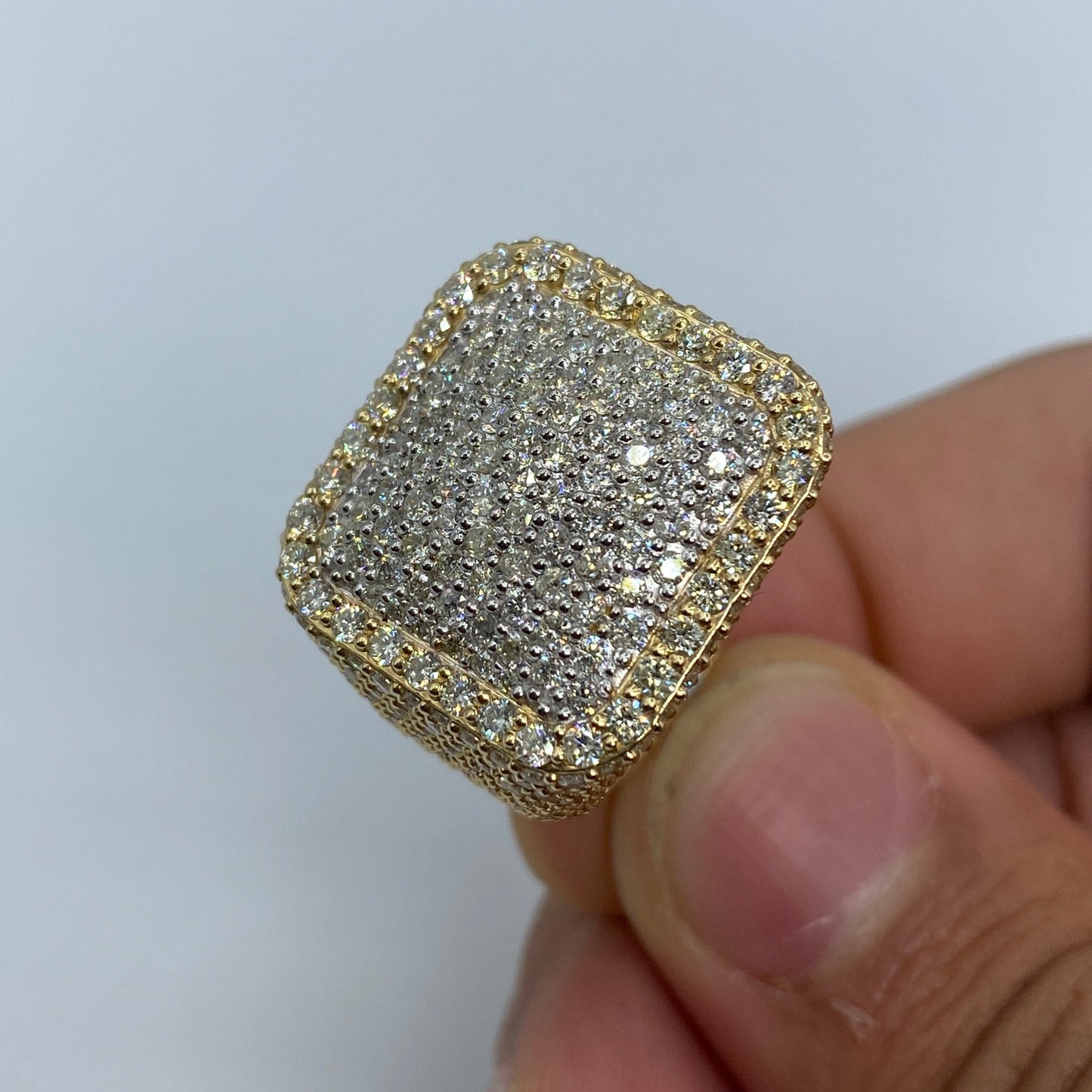 14K Square Forever Diamond Ring