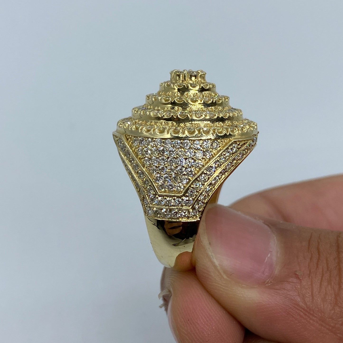 14K California Cake Diamond Ring