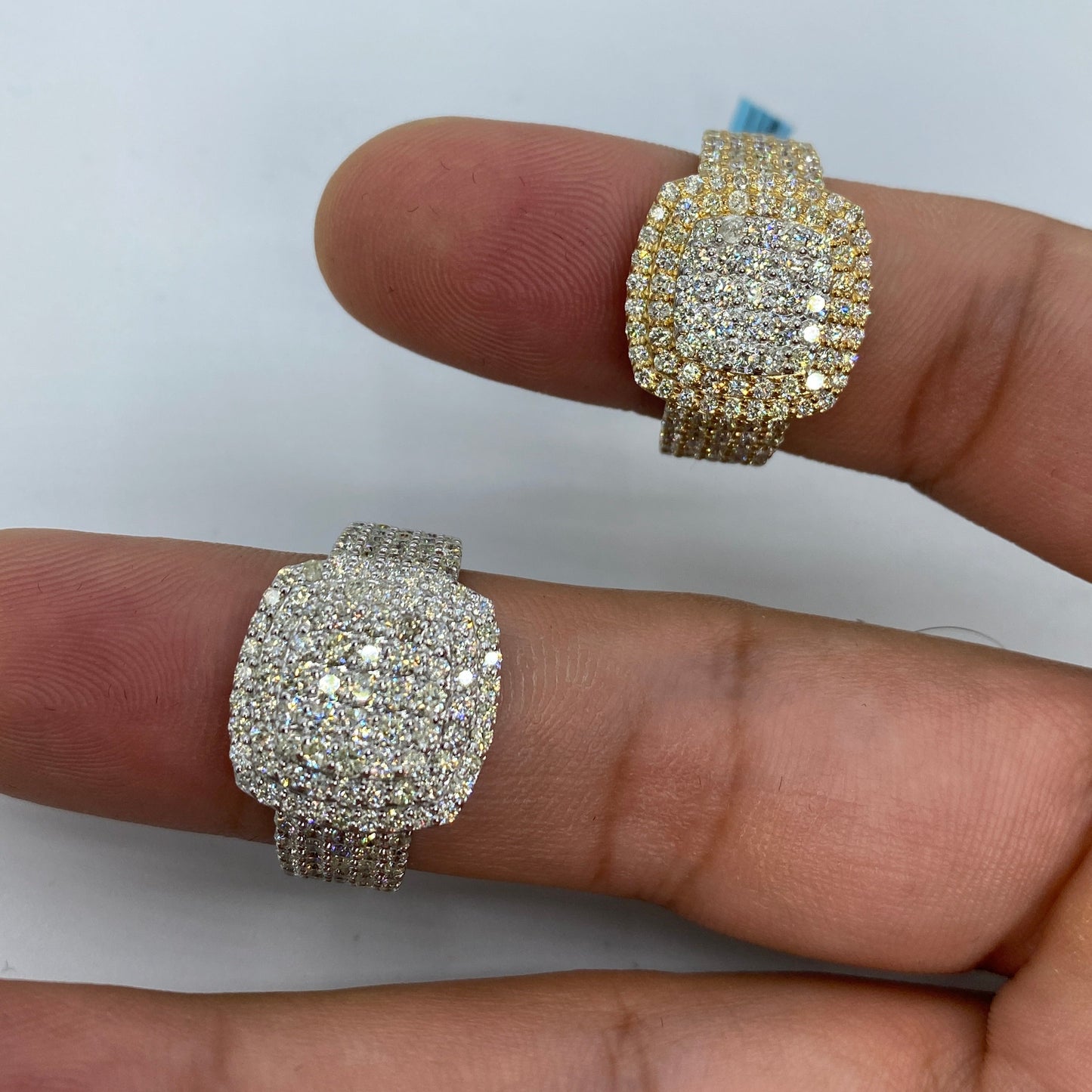 14K Square Washington Diamond Ring