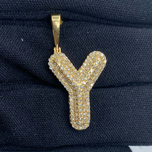 Initial Y Bubble Pendant