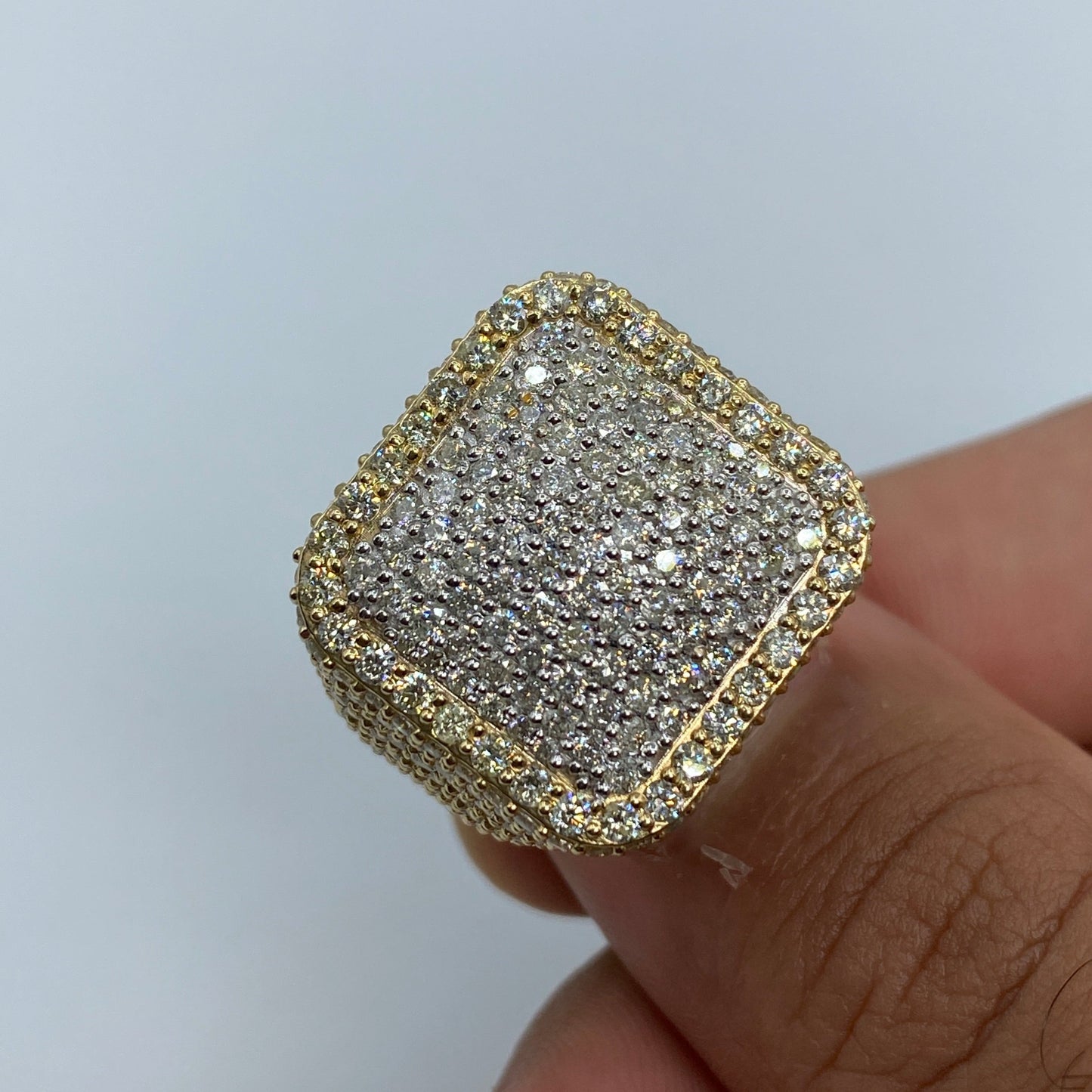 14K Square Forever Diamond Ring