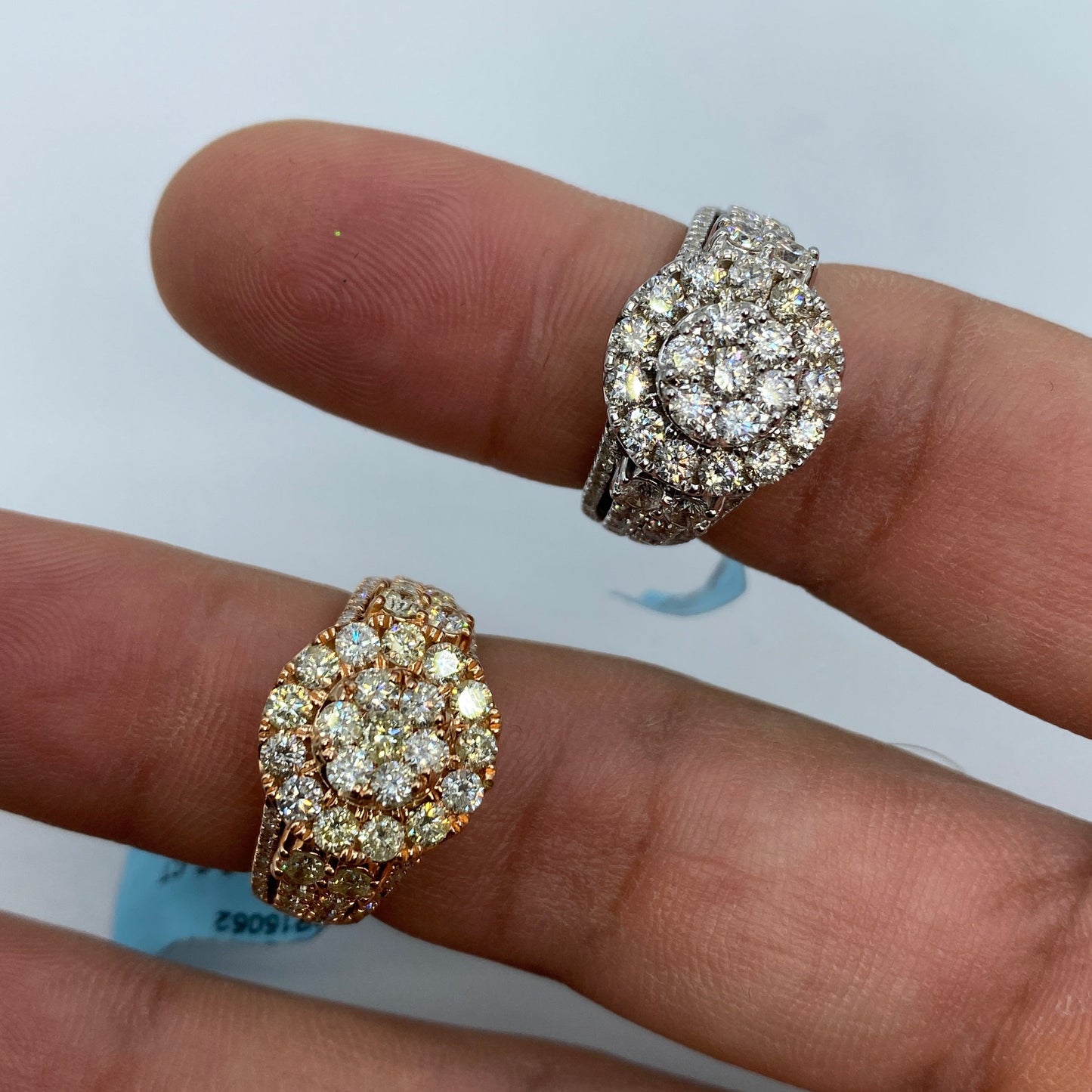 14K Flower Diamond Ring
