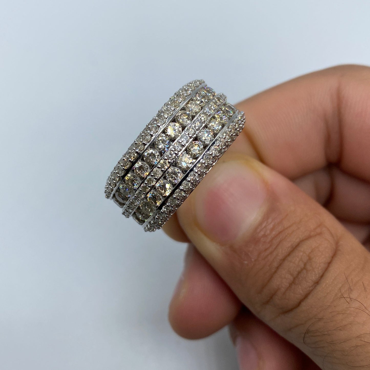 14K Eternity Jumbo Diamond Ring