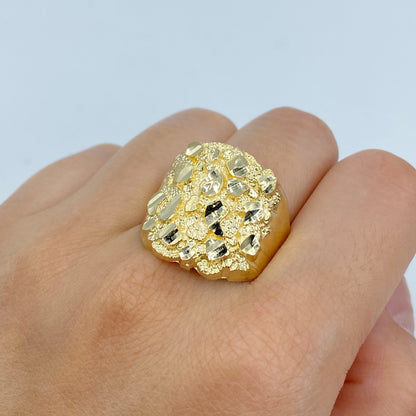 10K Gold Nugget Ring