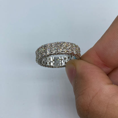 14K Diamond All Around Ring Band