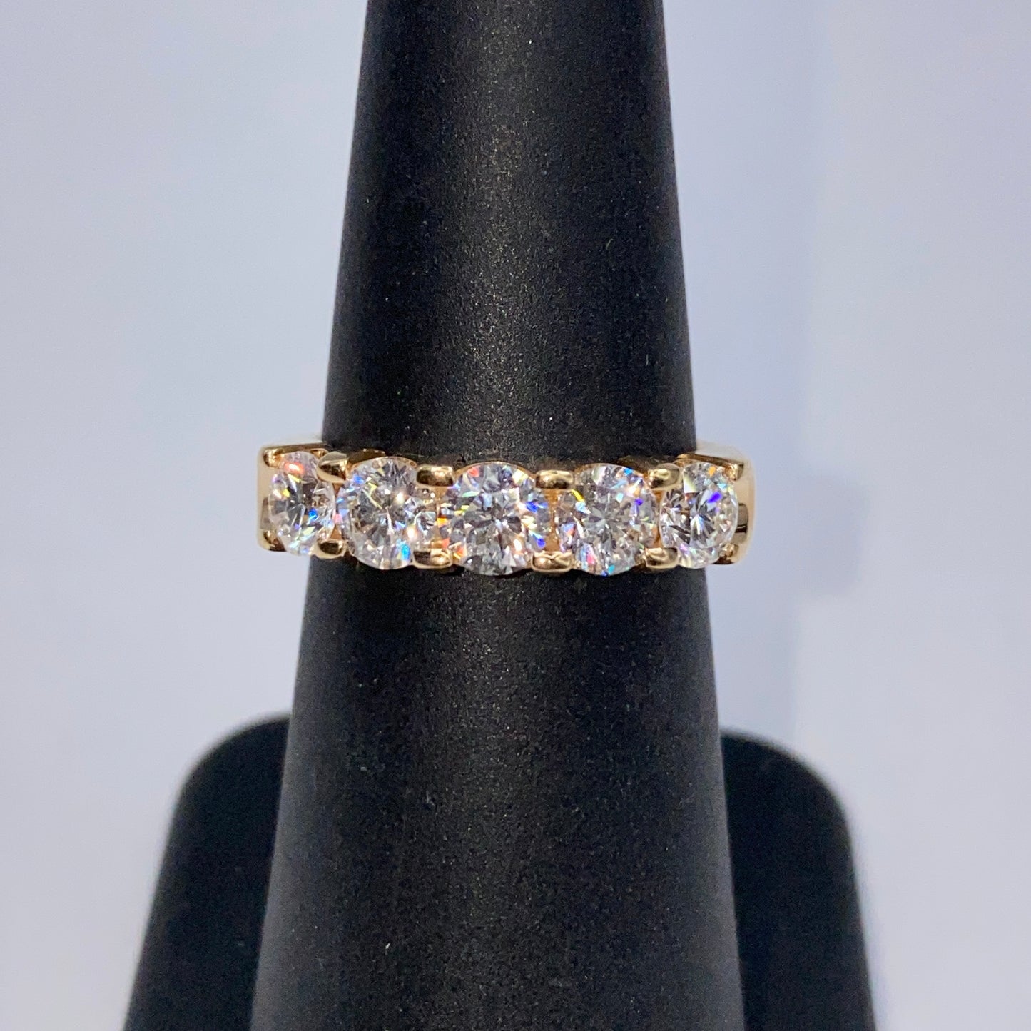 14K Five Stone Diamond Ring