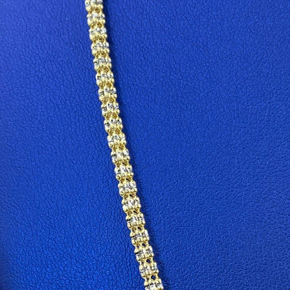 10K 4.1MM Ice Chain in Yellow Gold 24"