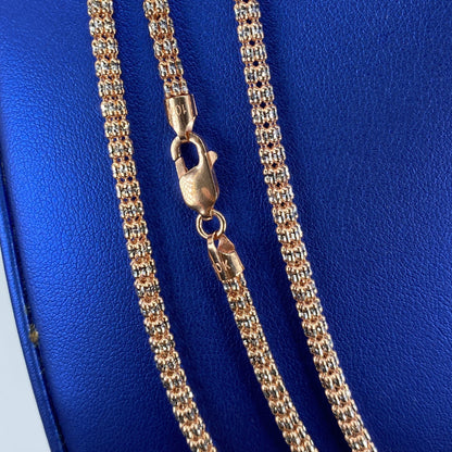 10K 4.3MM Ice Chain in Rose Gold 20-24"