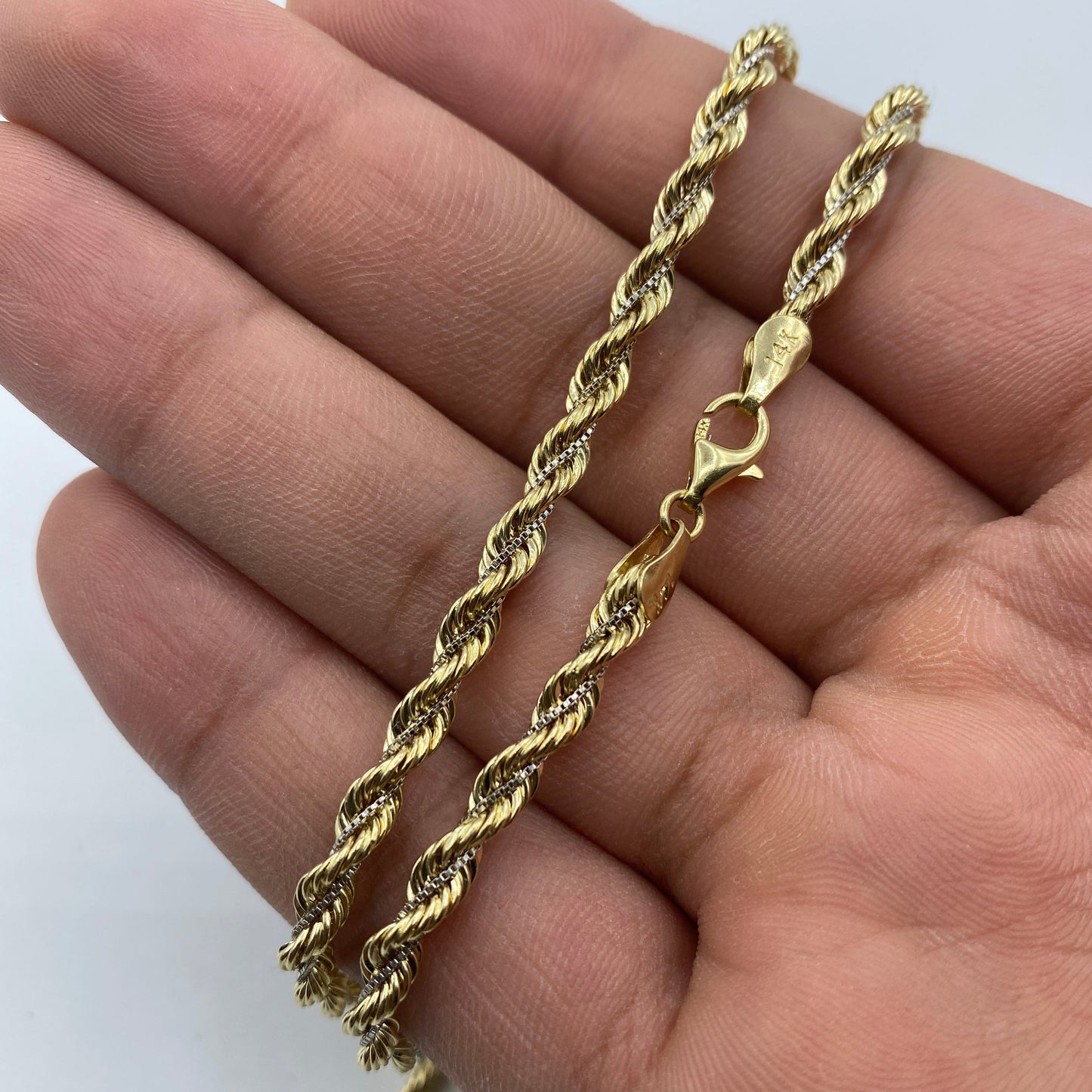 14K 3.9MM Rope Chain 17"