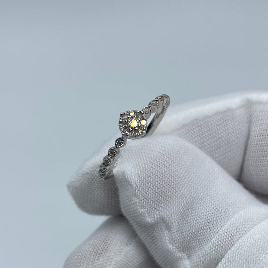 14K Princess Diamond Engagement Ring