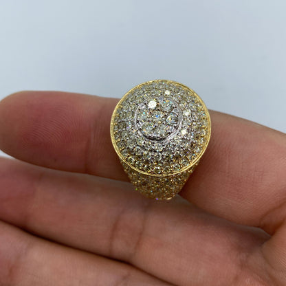 14K Circle King Diamond Ring