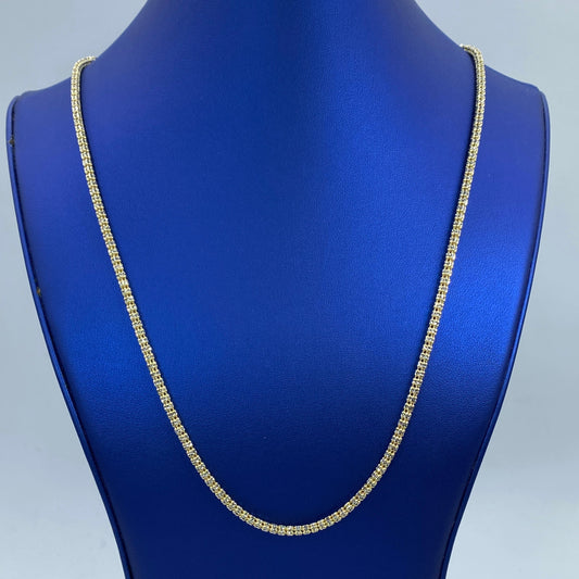 10K 4.1MM Ice Chain in Yellow Gold 24"
