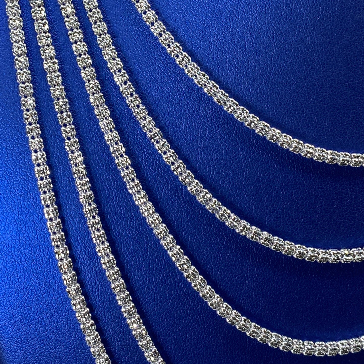 10K 4MM Ice Chain in White Gold 16-24"