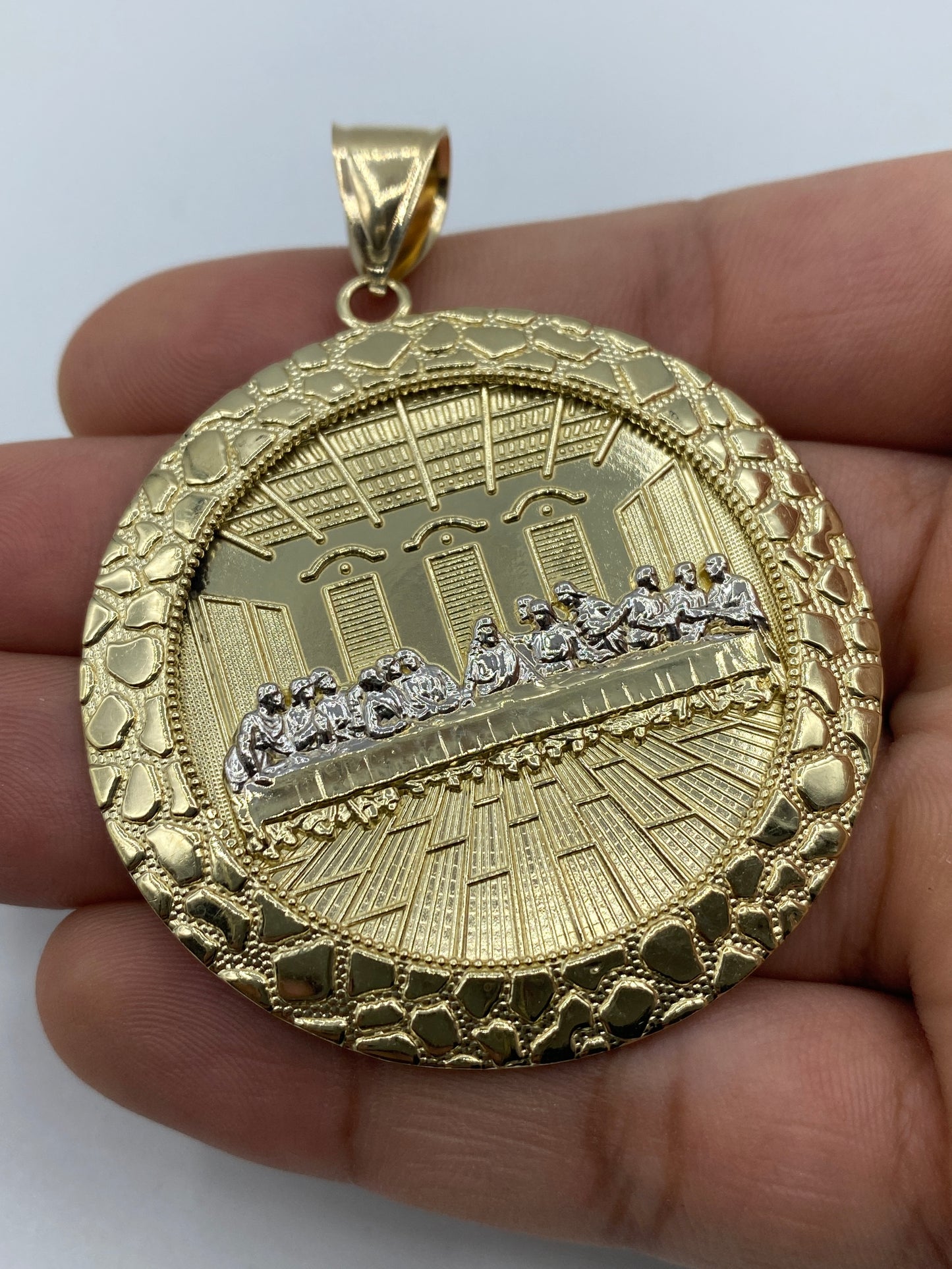 14K Last Supper Pendant 2.6"