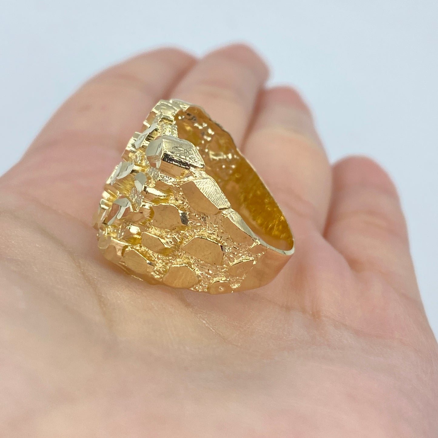 10K Bold Gold Nugget Ring