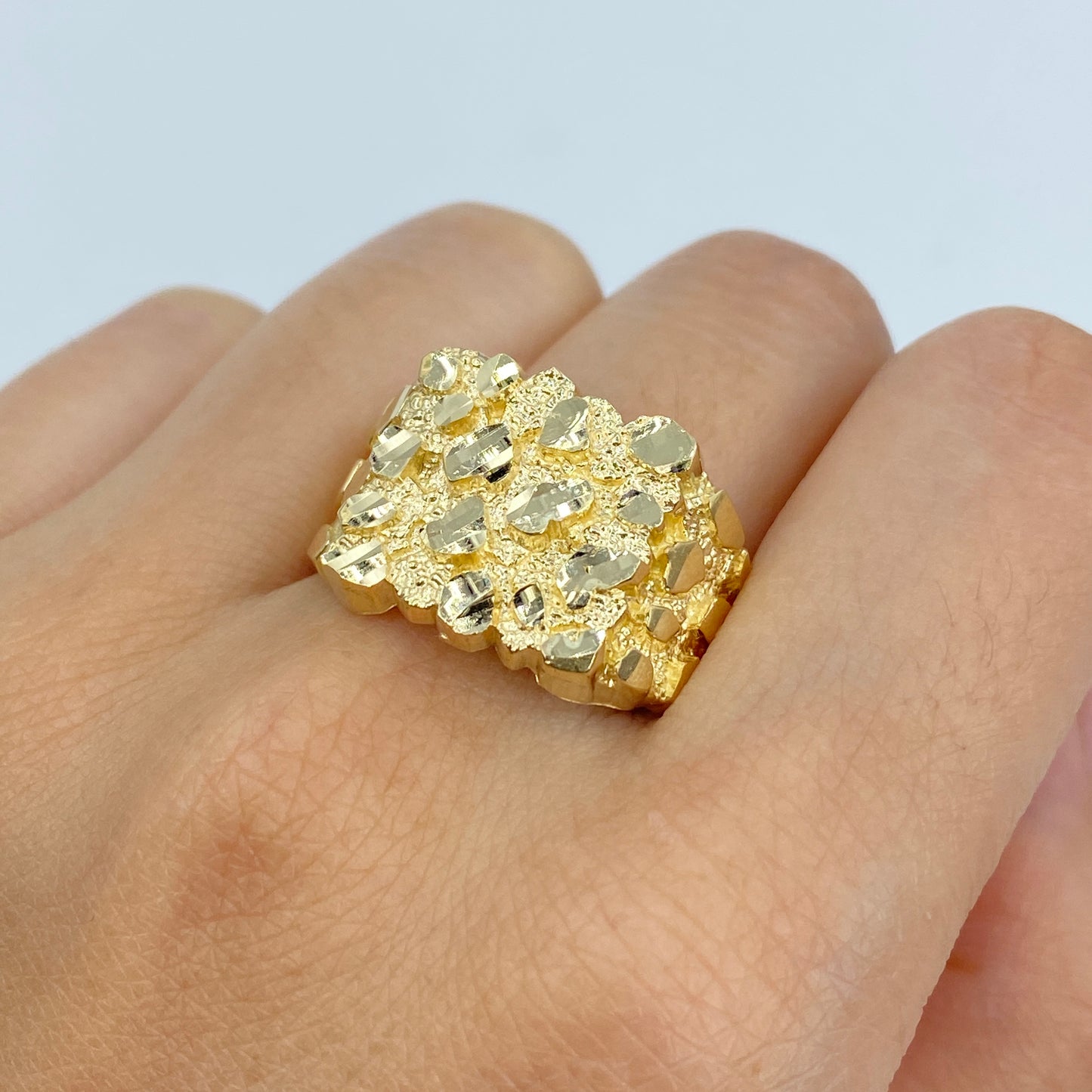 10K Bold Gold Nugget Ring