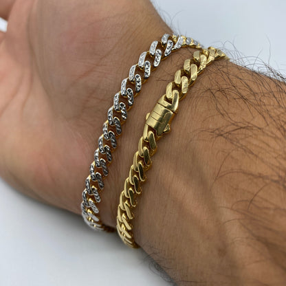 10K Monaco Cuban Link Gold Bracelet