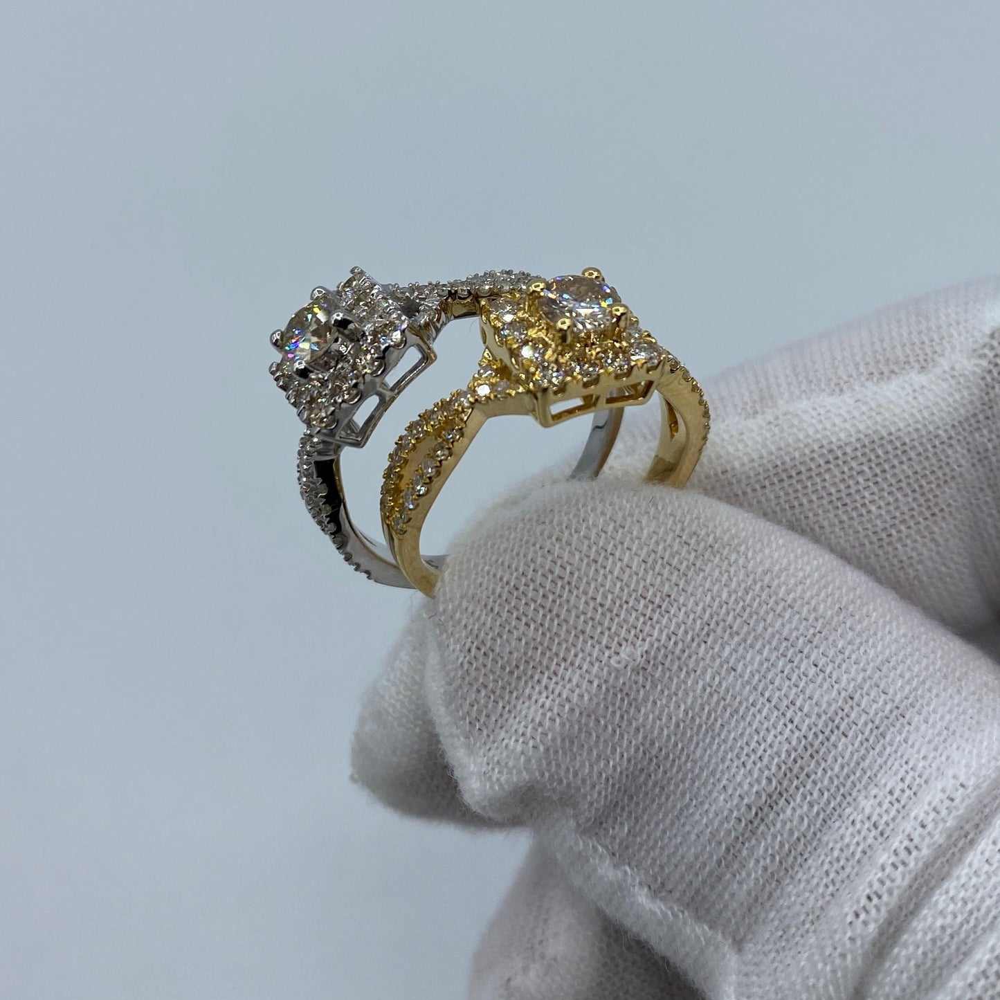 14K Luxe Rectangle Diamond Engagement Ring