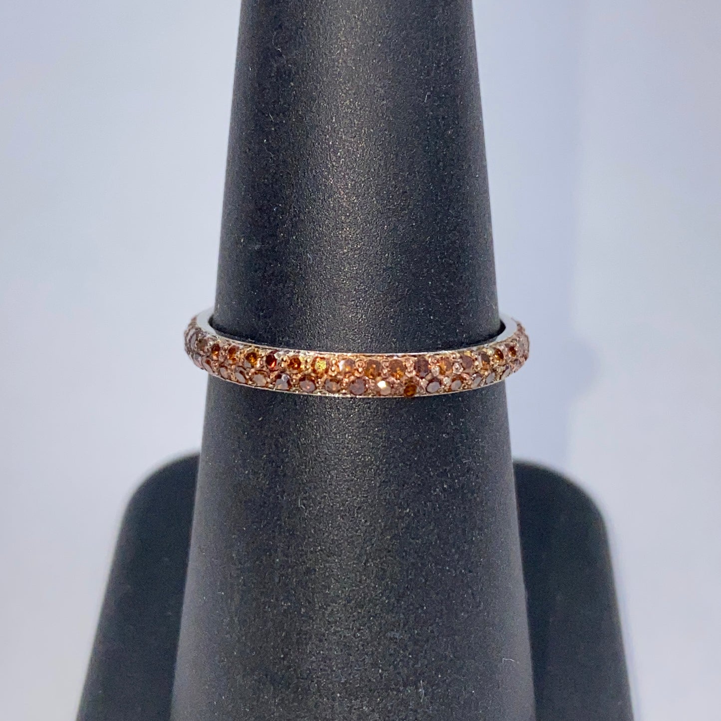 14K Saturn Infinity Diamond Ring