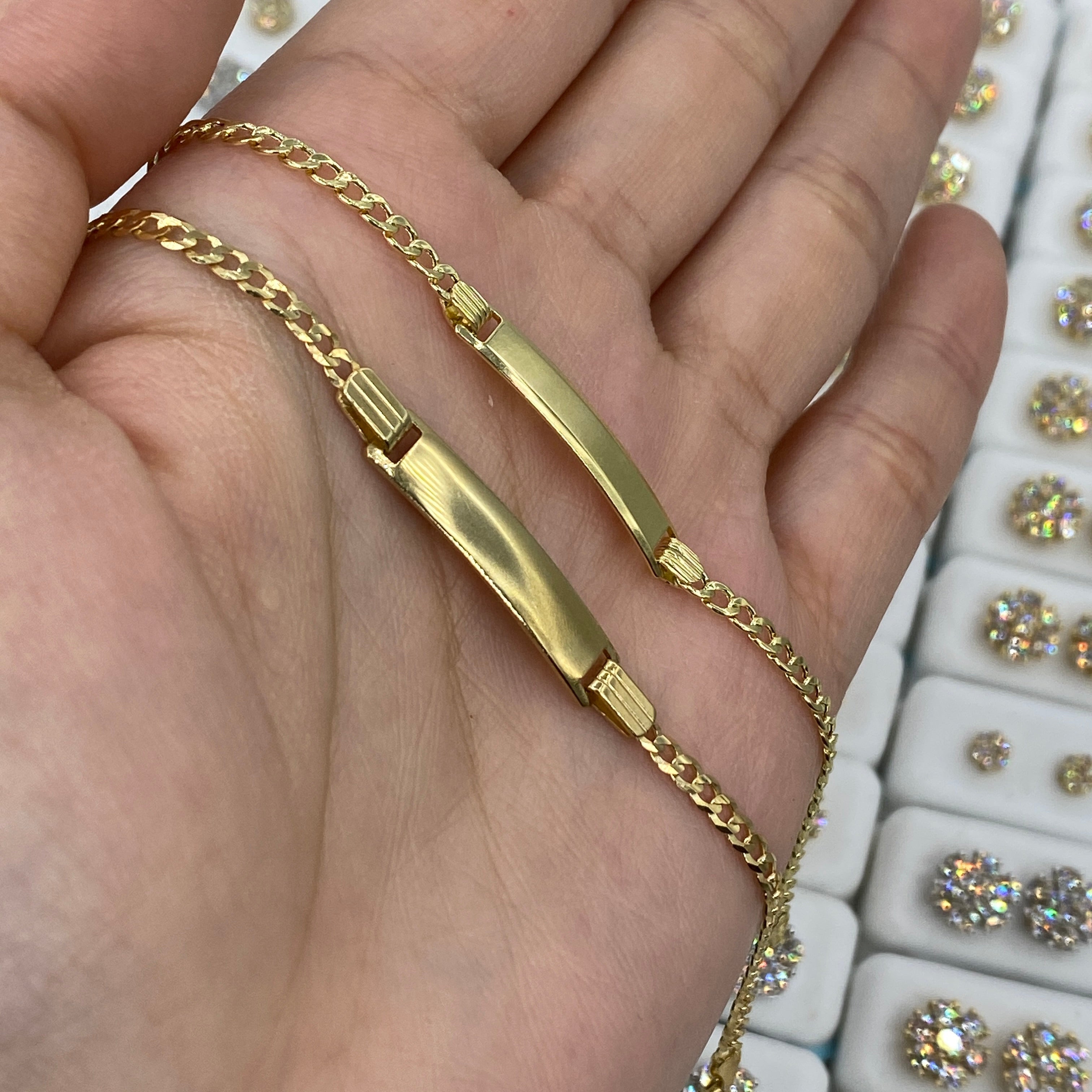 24k solid gold hand-made bangle bracelet