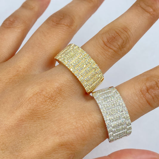 10K Rendezvous Watch Band Diamond Ring