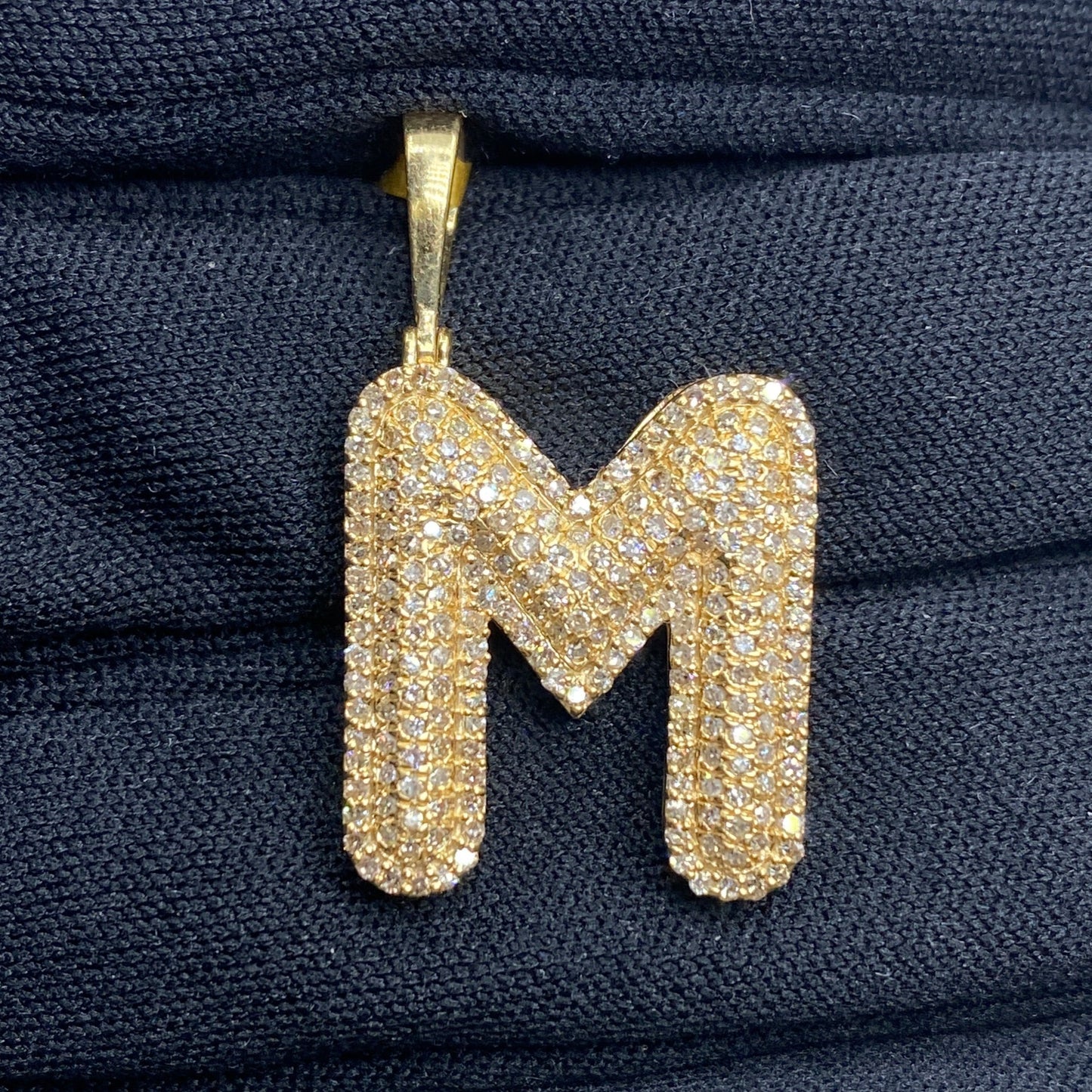 Initial M Bubble Pendant