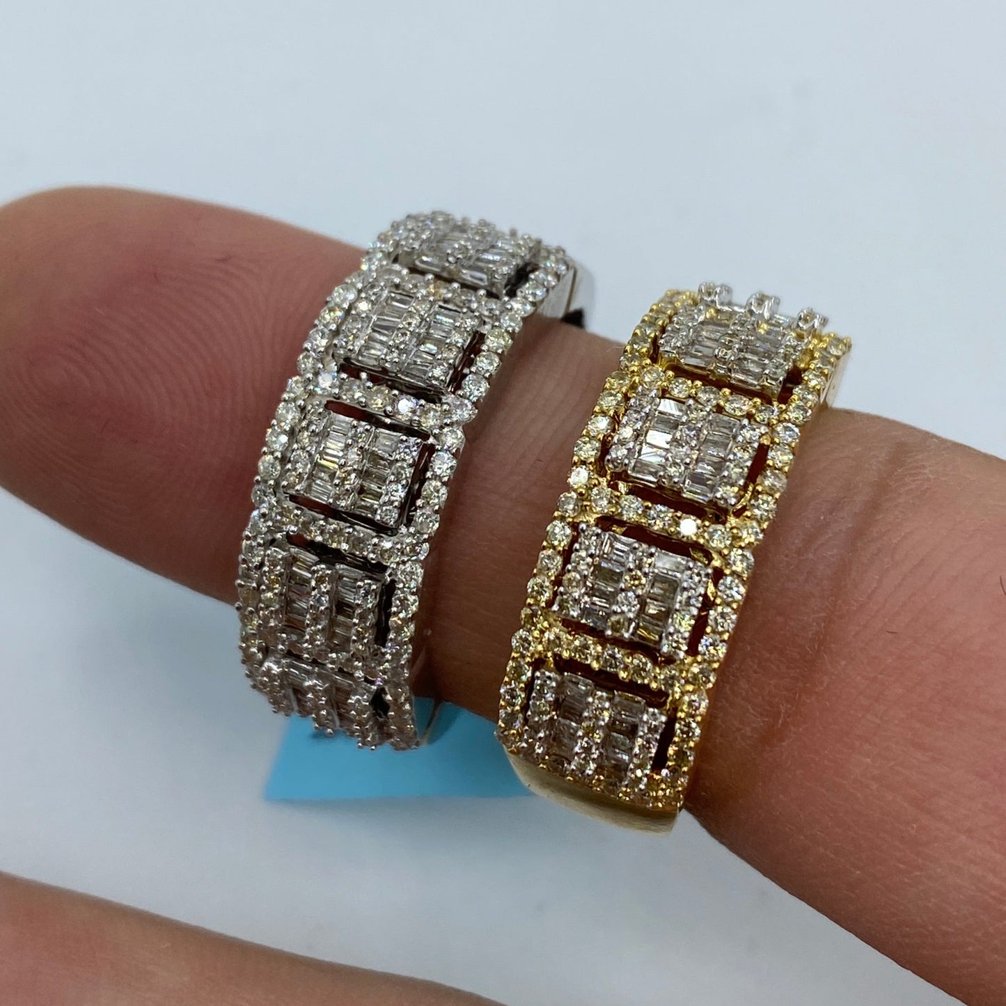14K French Diamond Baguette Ring