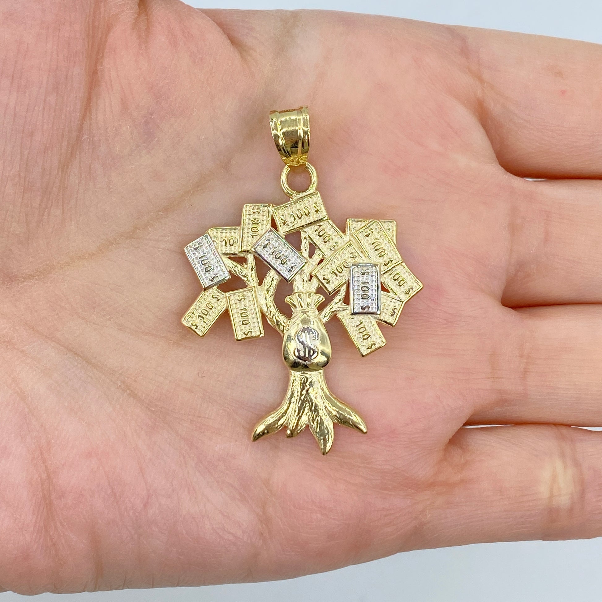 money tree gold pendant 10K Money Tree Pendant – Jason's Jewelry Creations
