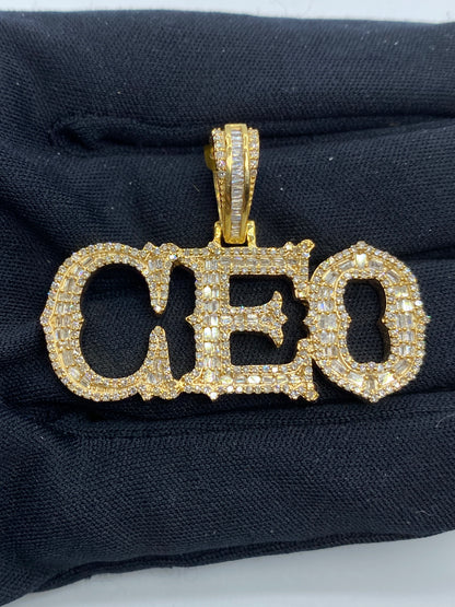CEO Name Baguette Pendant