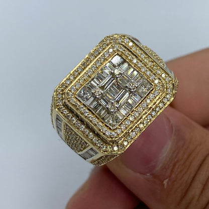 14K 18.4MM Champion Diamond Baguette Ring