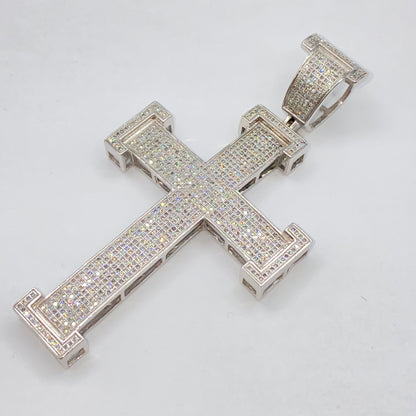 10K Virtue Cross Diamond Pendant