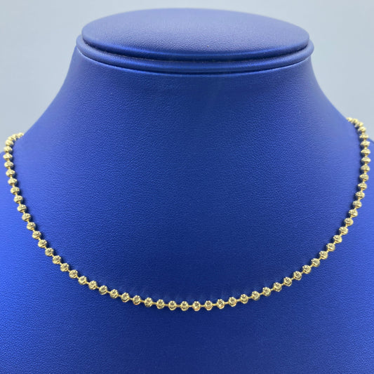 14K Moon Cut Chain