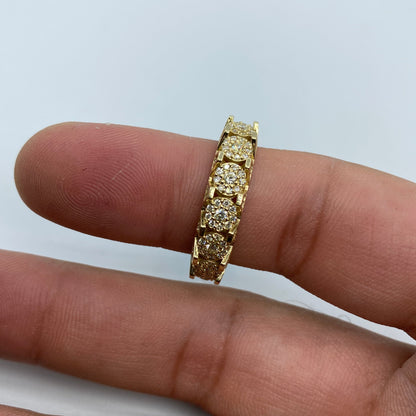 14K Space Flower Diamond Ring 1.4ct
