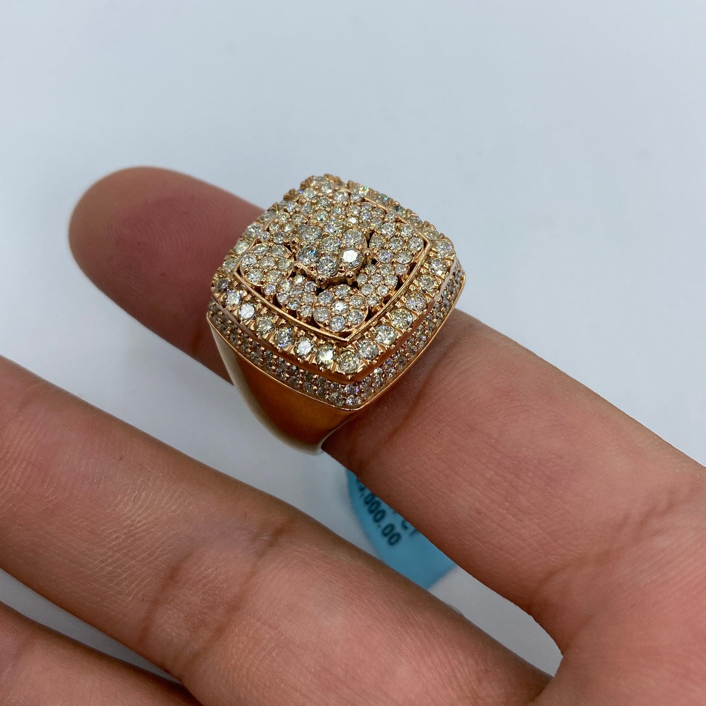 14K Rose Jumbo Diamond Ring