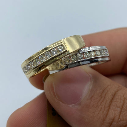 10K Diamond Wedding Band