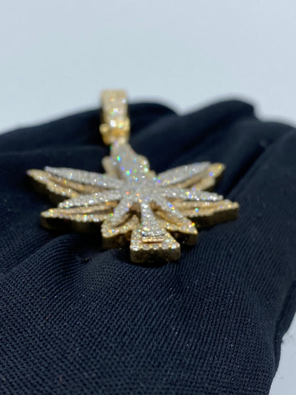 Weed Cannabis Pendant 3.7ct
