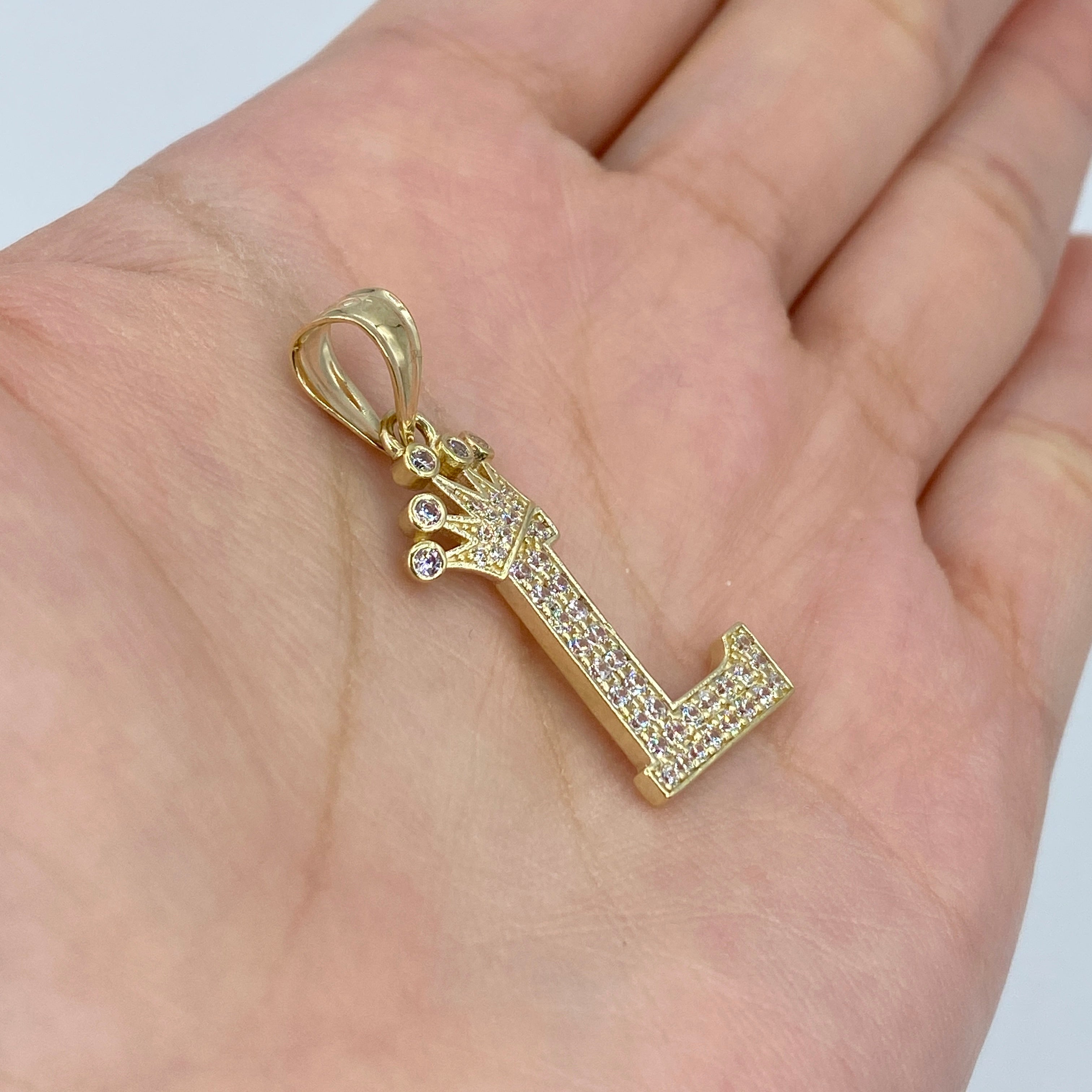 Crown 2024 initial pendant